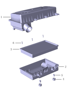 CARCAZA DE FILTRO DE AIRE CON FILTRO