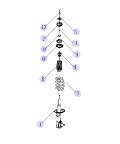 AMORTIGUADOR DELANTERO DERECHO