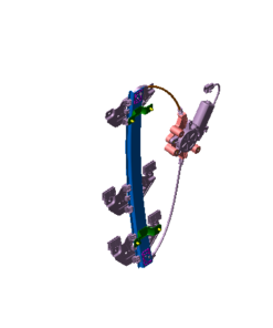 MAQUINA Y MOTOR LEVANTA VIDRIO DE PUERTA TRASERA IZQUIERDA