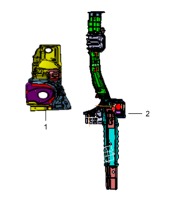 ESTRUCTURA DE SOPORTE DE MOTOR IZQUIERDO